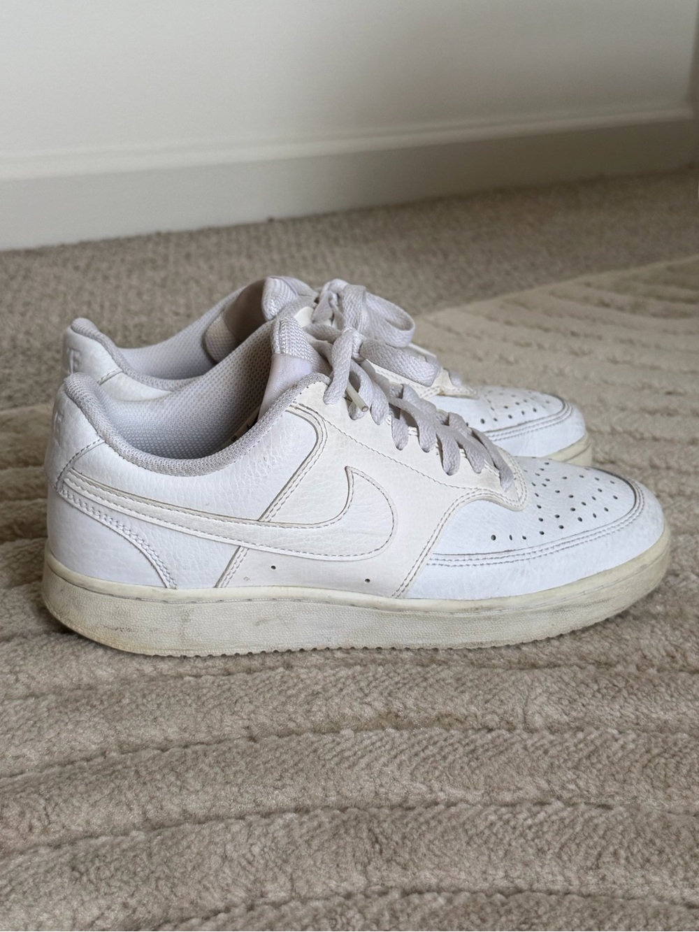 Nike White Low-Top Sneakers